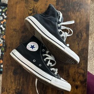 Converse Black and White High-Tops